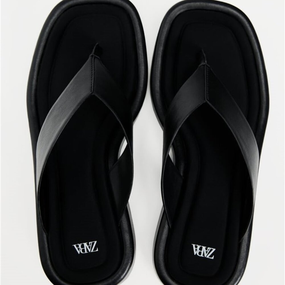 Zara black sandal